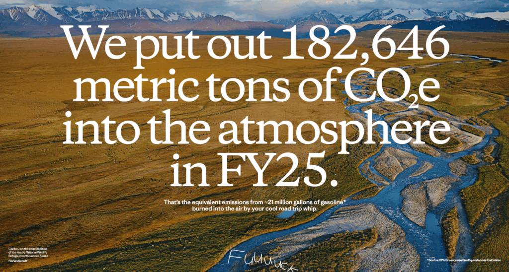 Patagonia a rejeté 182 646 tonnes métriques d'équivalent CO2 dans l'atmosphère au cours de l'exercice 2025