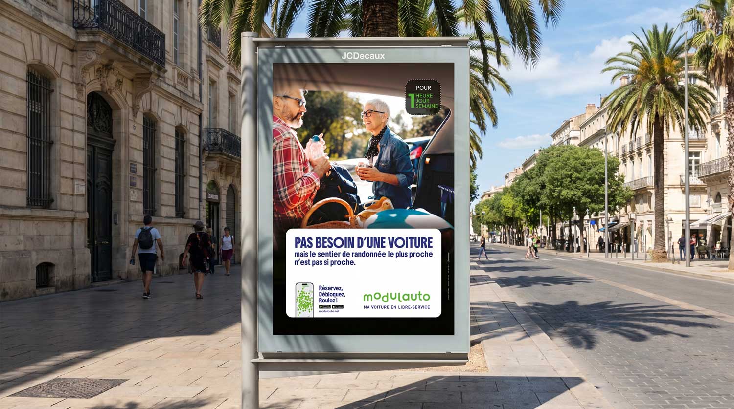 Une affiche de la campagne 